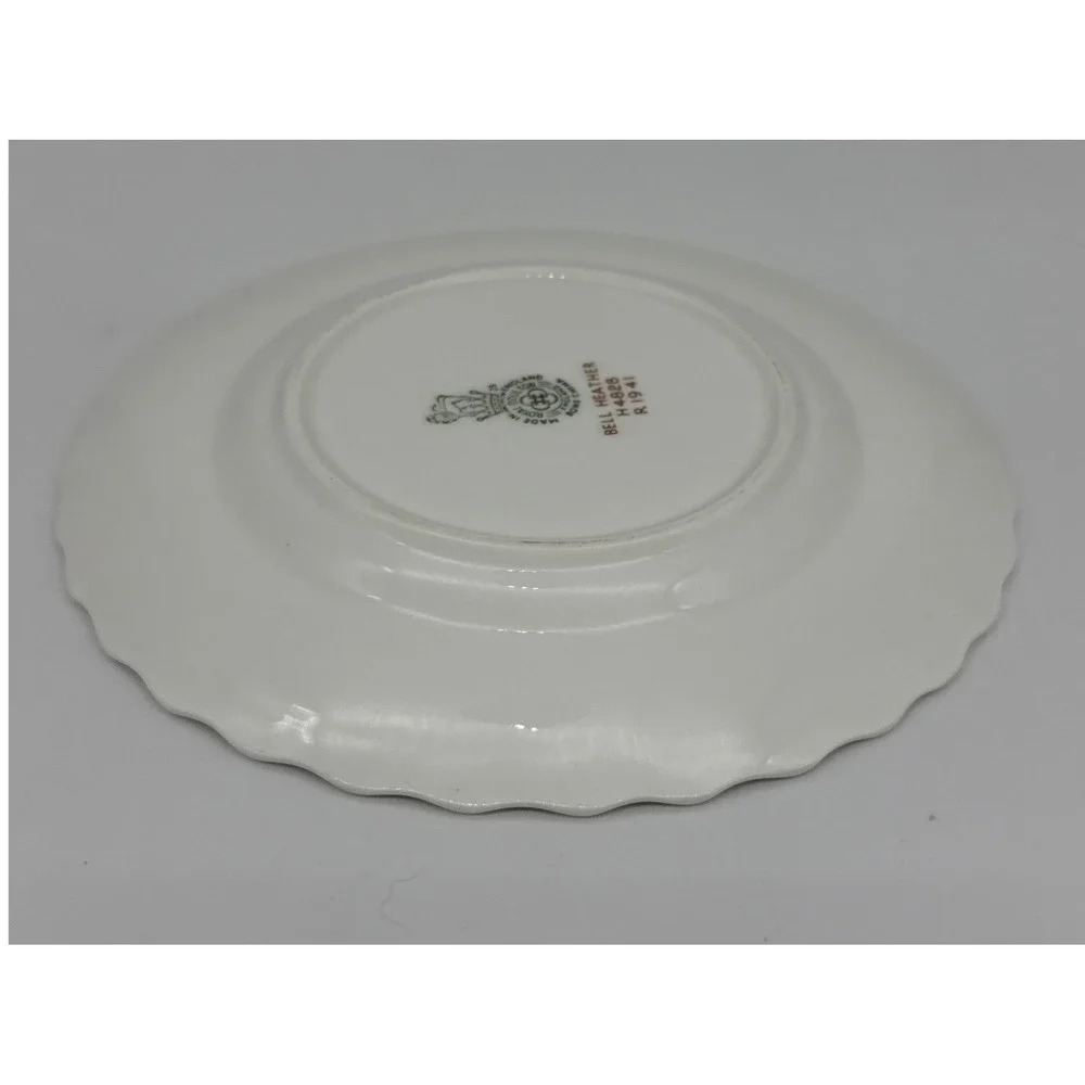 Royal Doulton Bell Heather H4828 Bone China Scalloped Bread Plate 6in Made in UK
